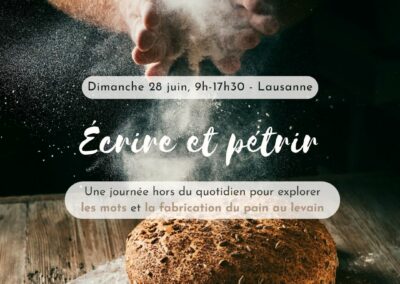 Journée d’atelier “Écrire et pétrir”